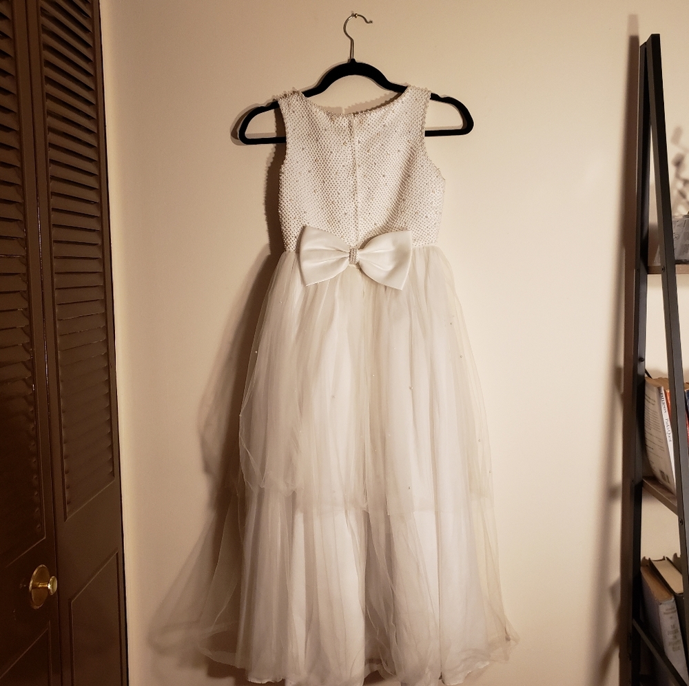 LILACS & PEARLS BEADED DRESS - Picture 3 of 16